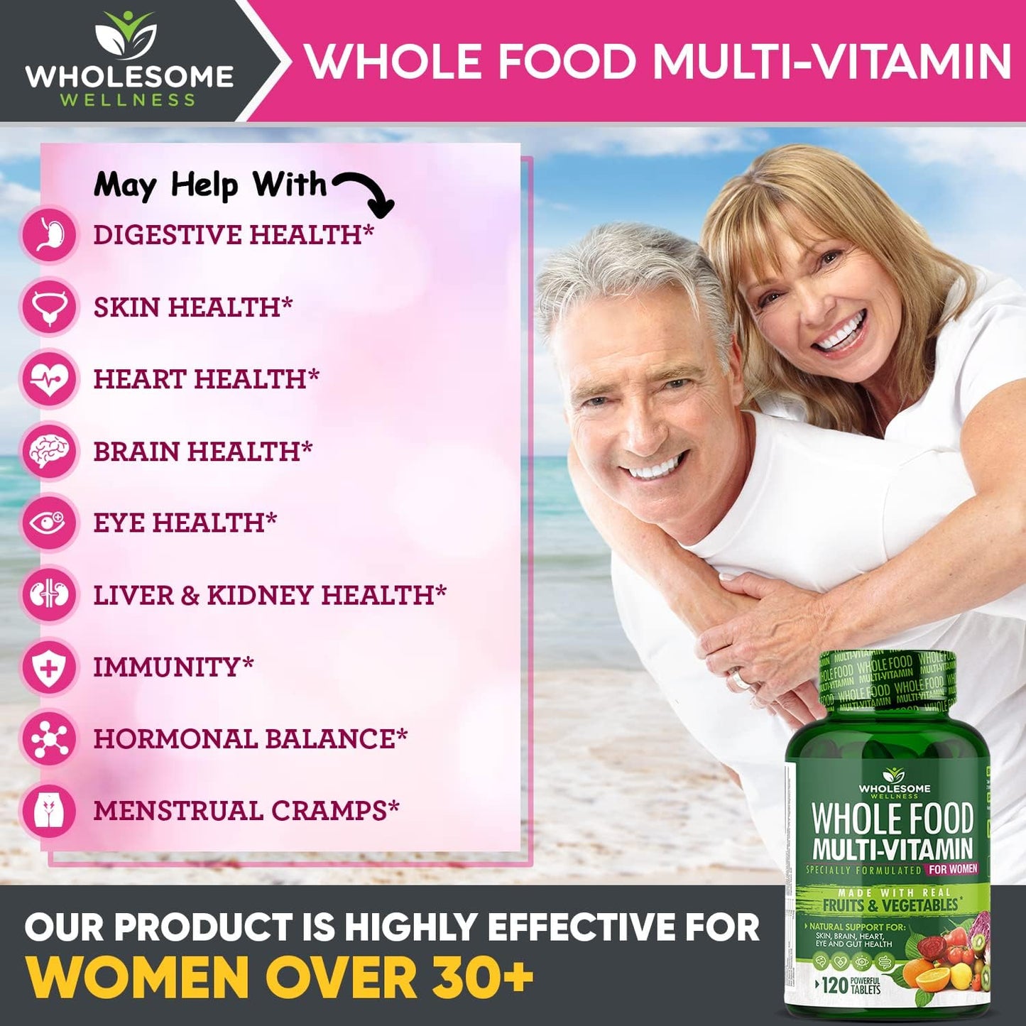 Whole Food Multivitamin for Women 120 Tablets