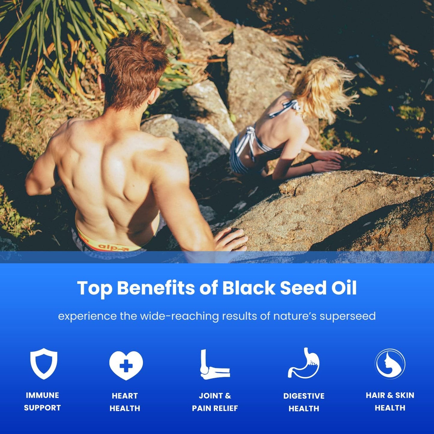 Organic Black Seed Oil Capsules | 120 Vegan Softgels