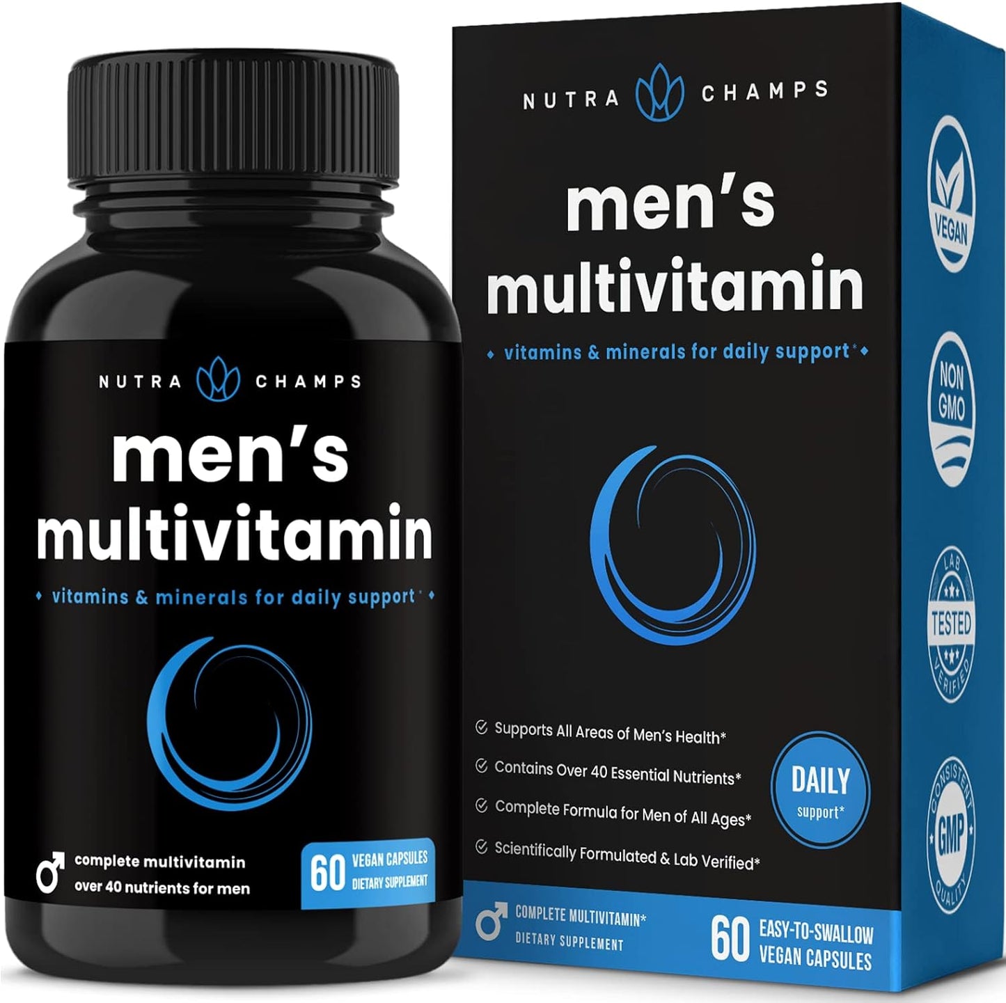 NutraChamps Men's Daily Multivitamin Supplement 60 count