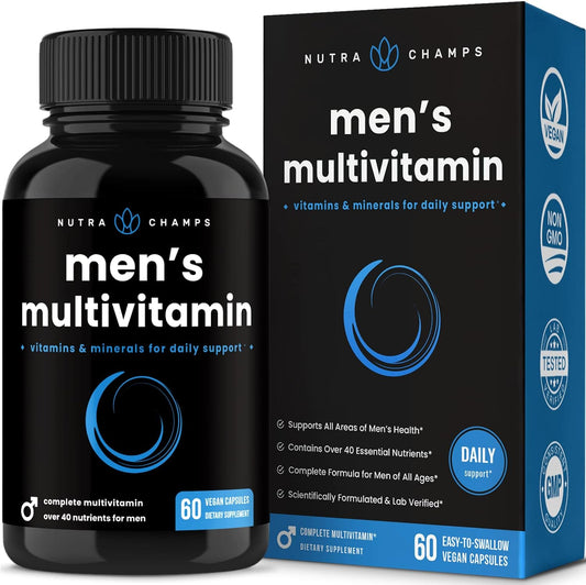 NutraChamps Men's Daily Multivitamin Supplement 60 count