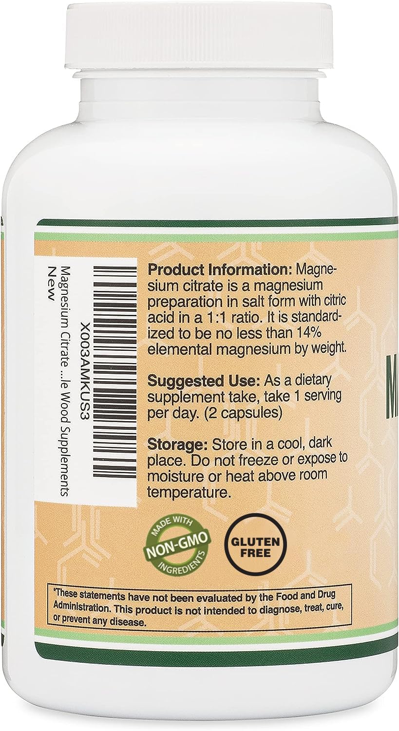 Magnesium Citrate Capsules 180 Capsules