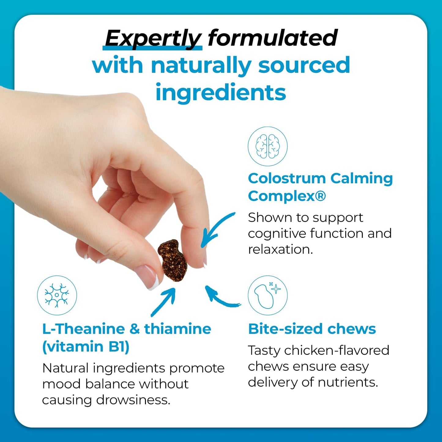 VetriScience Composure, Calming Formula for Cats, 30 Bite-Sized Chews