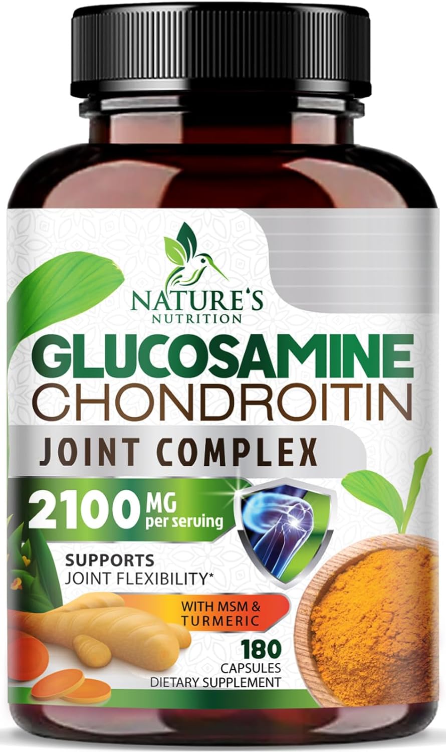 Glucosamine Chondroitin MSM Complex - Joint Support Supplement - 180 Capsules