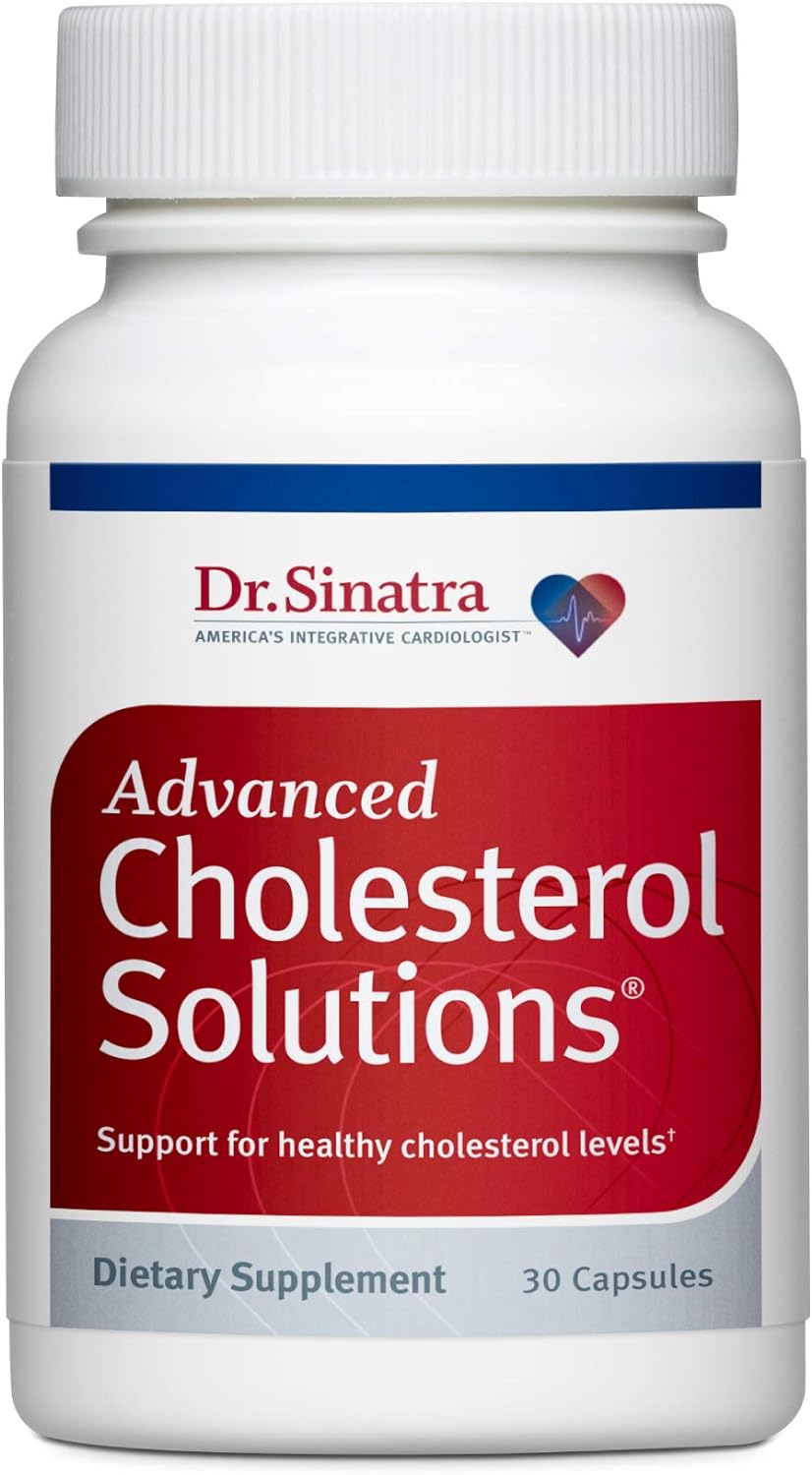 Dr. Sinatra Advanced Cholesterol Solutions Heart Health Supplement with Citrus Bergamot, 30 Capsules