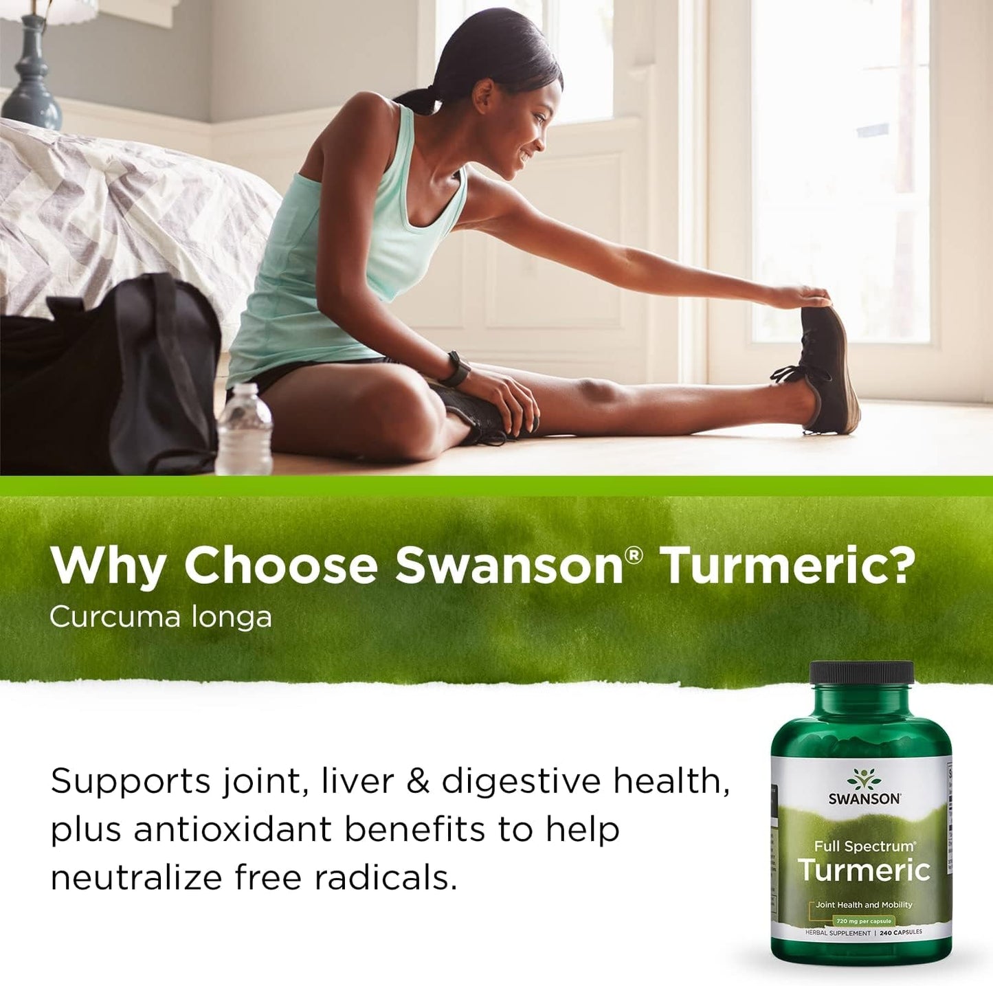 Swanson Turmeric Antioxidant, Joint Health& mobility, 240 Capsules