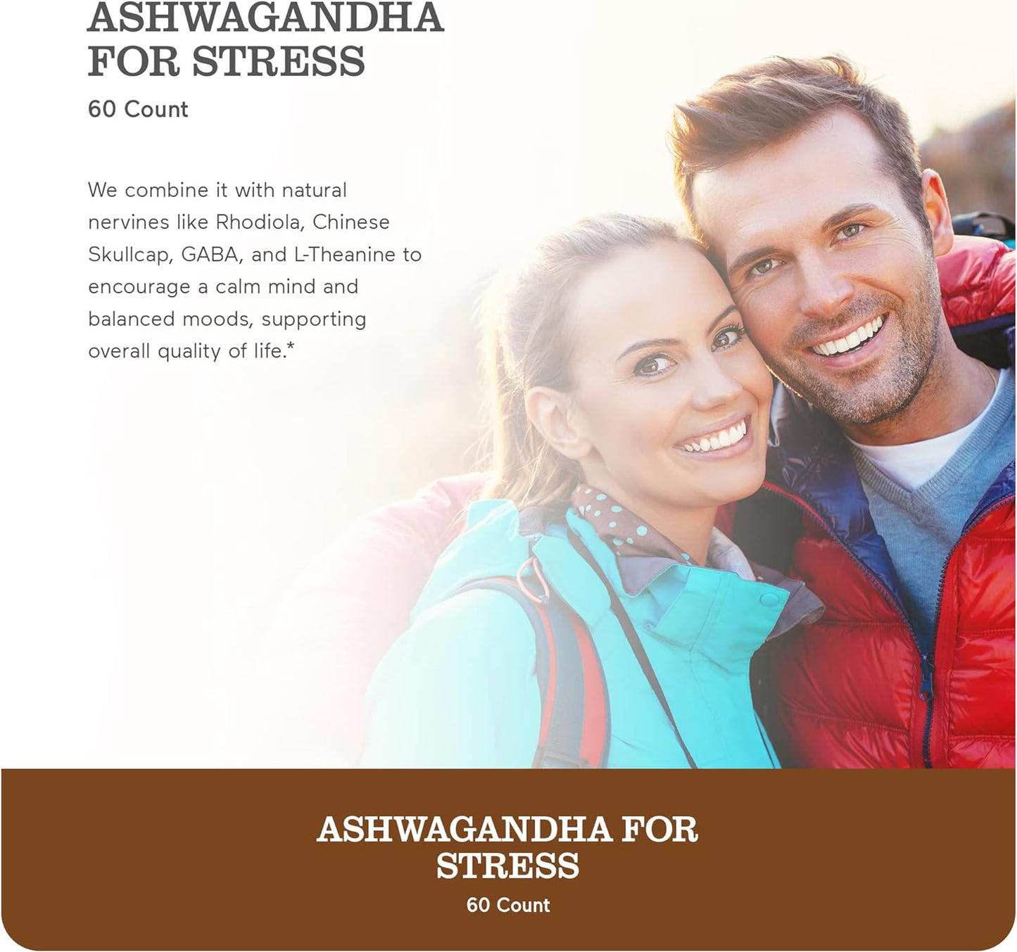 NatureWise Ashwagandha for Stress 60 count