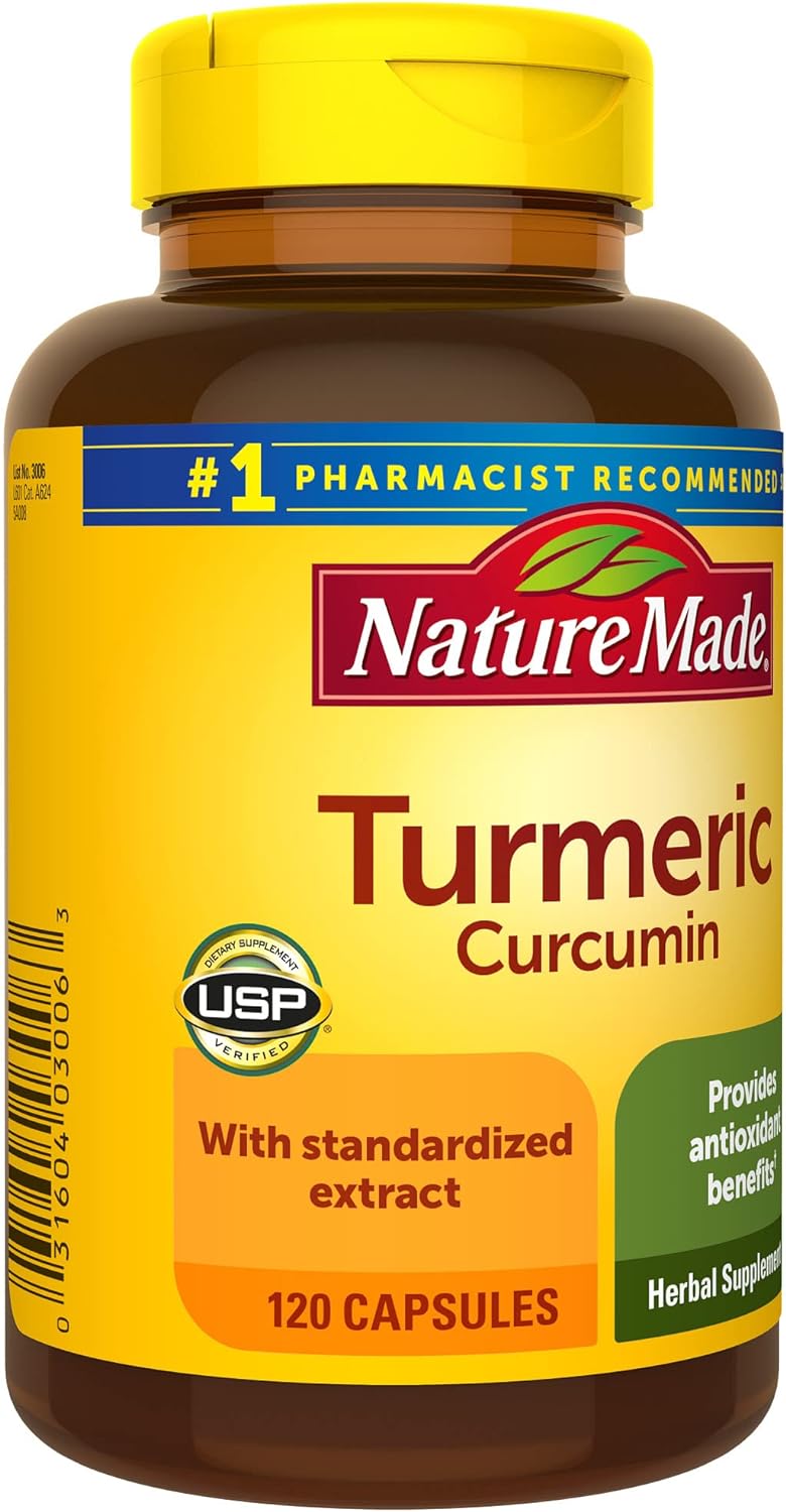 Nature Made Turmeric Curcumin 500 mg, 120 Capsules