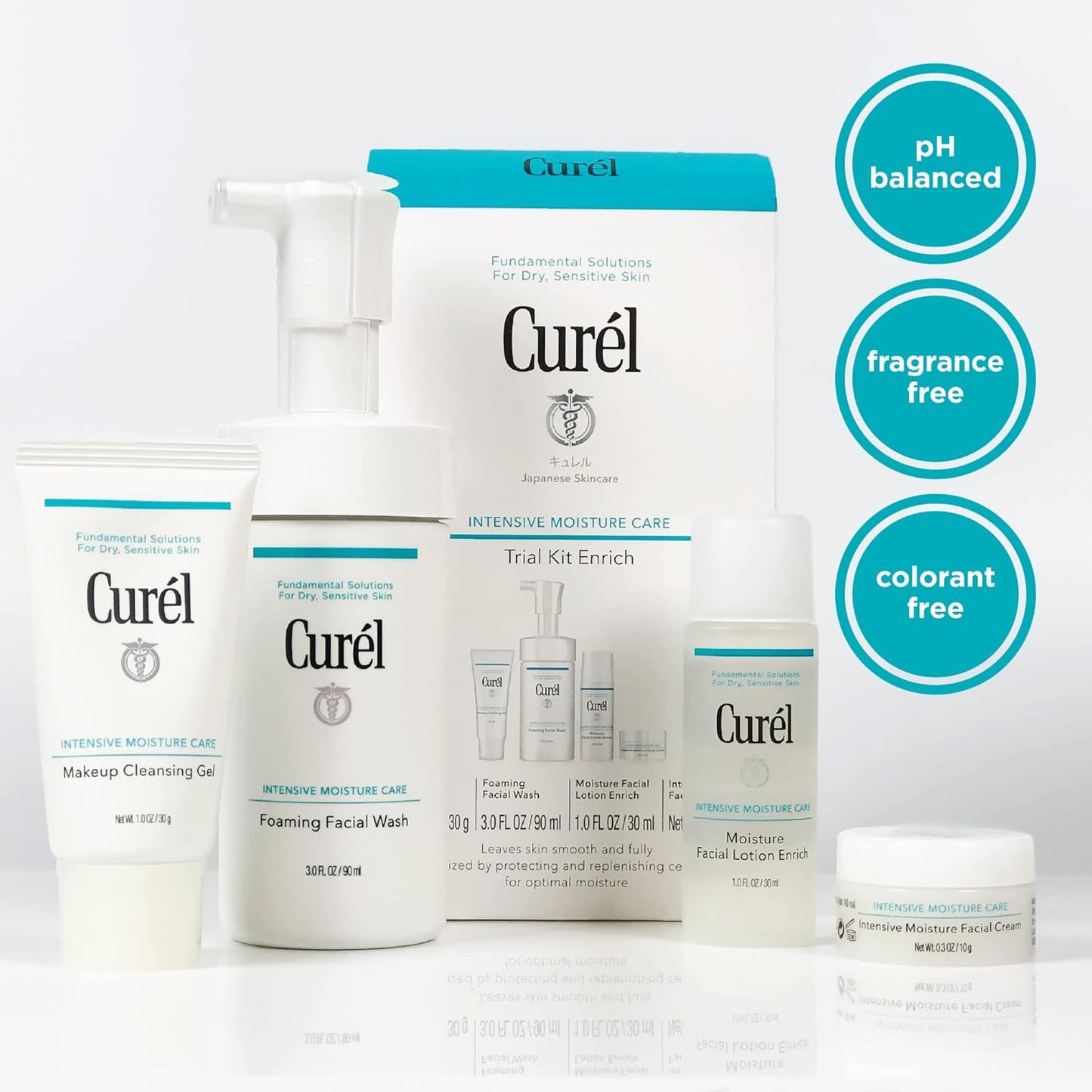 Curel Japanese Skin Care Travel Size Toiletries, for Dry,