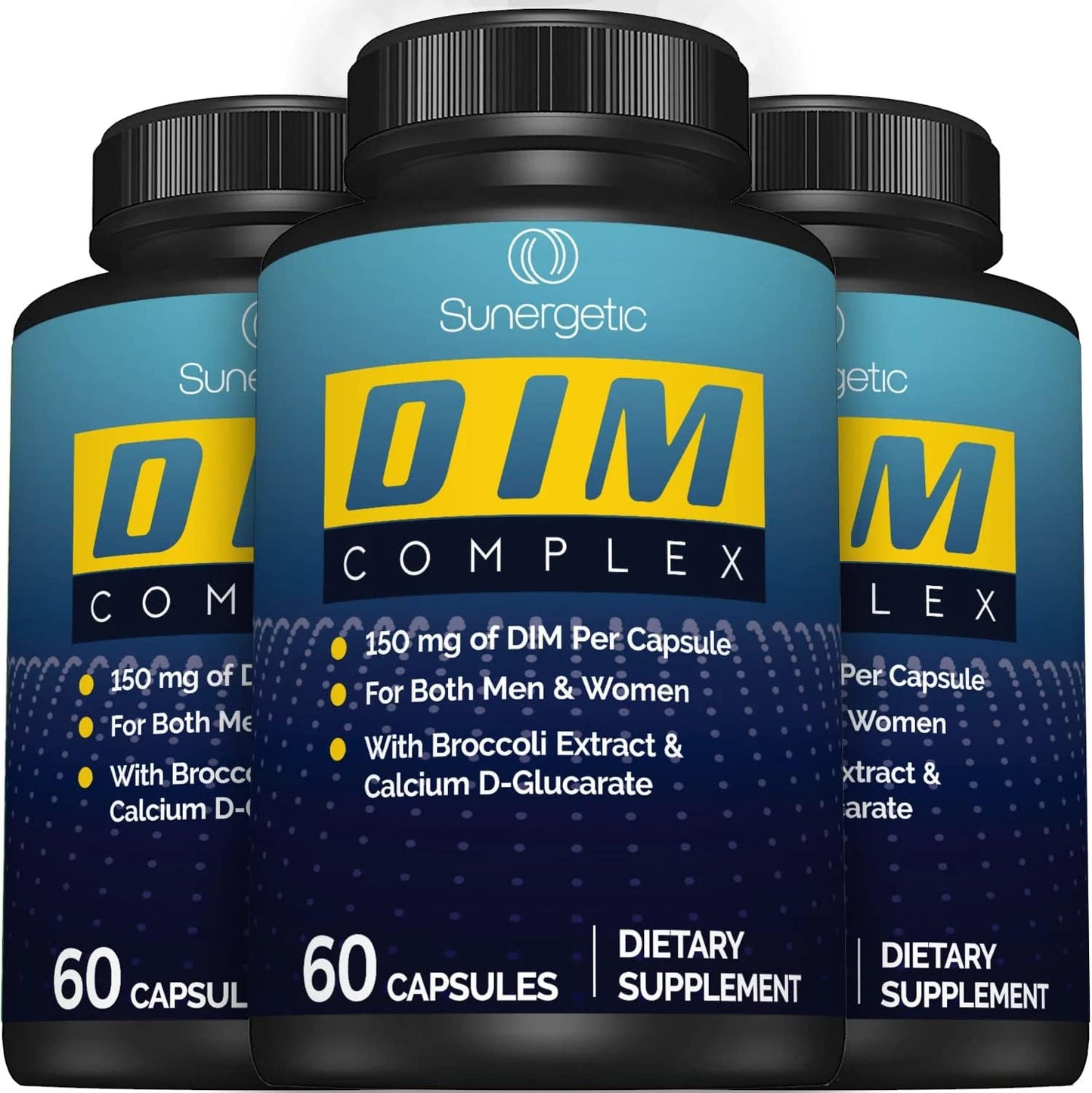 Sunergetic Premium DIM Supplement– 150mg 60 capsules