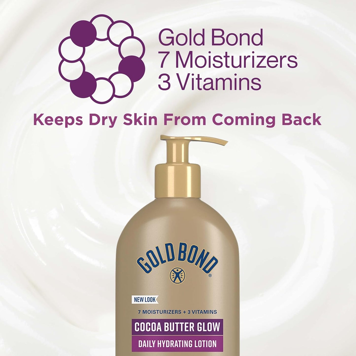 Gold Bond Cocoa Butter Glow Daily Hydrating Lotion 14 oz.