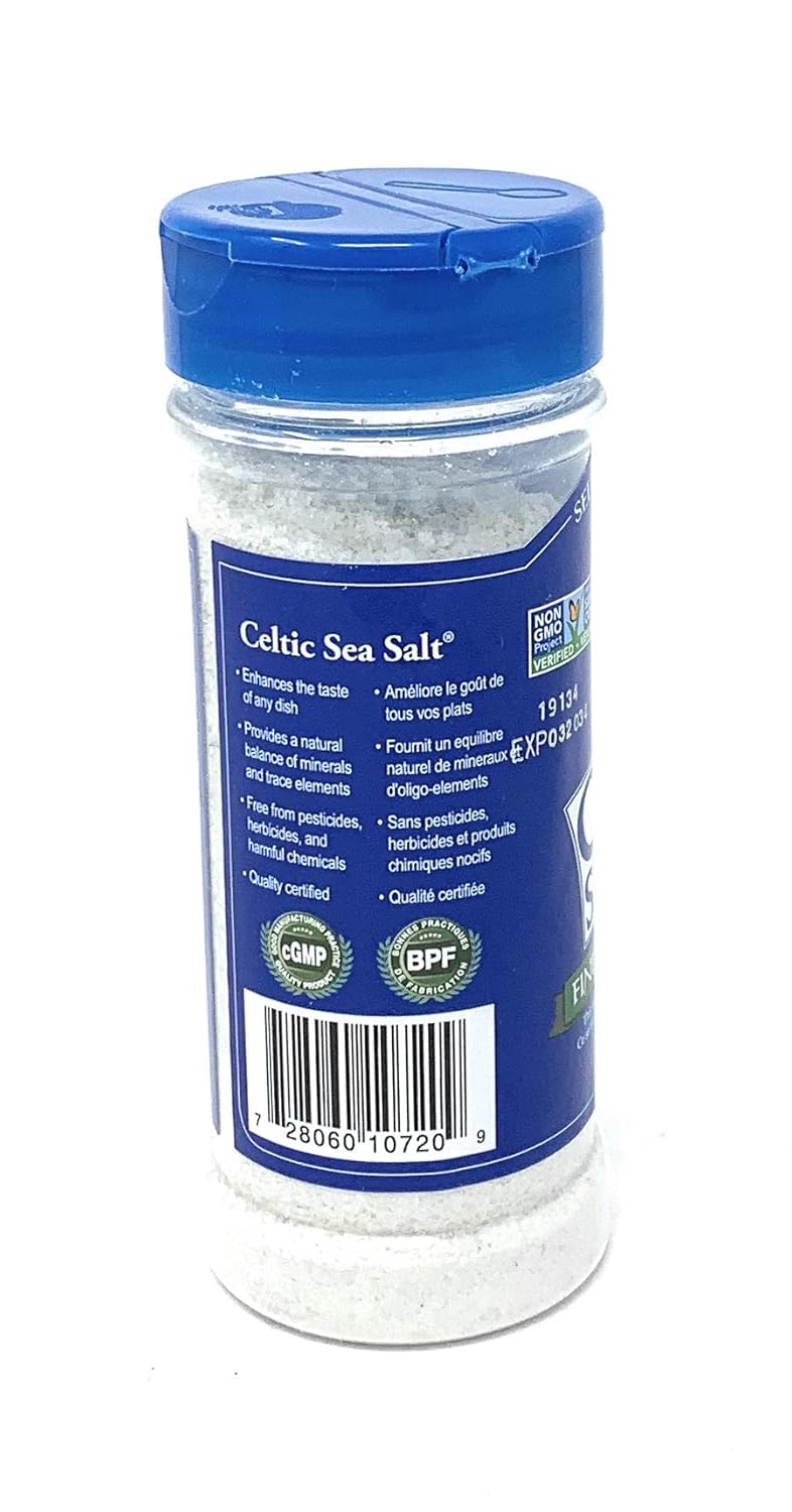 Celtic Sea Salt, Fine Ground Shaker, 8 oz