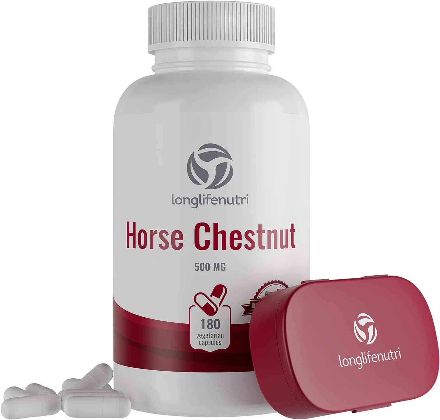 LongLifeNutri Horse Chestnut Extract  180 Vegetarian Capsules