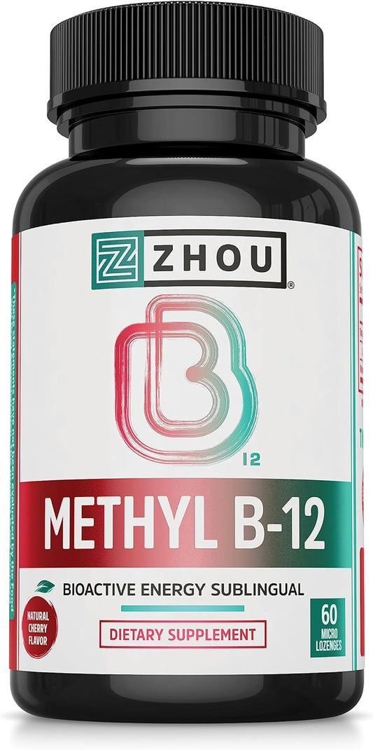 Zhou Nutrition Methyl (Vitamin B12) Lozenges,  60 Count