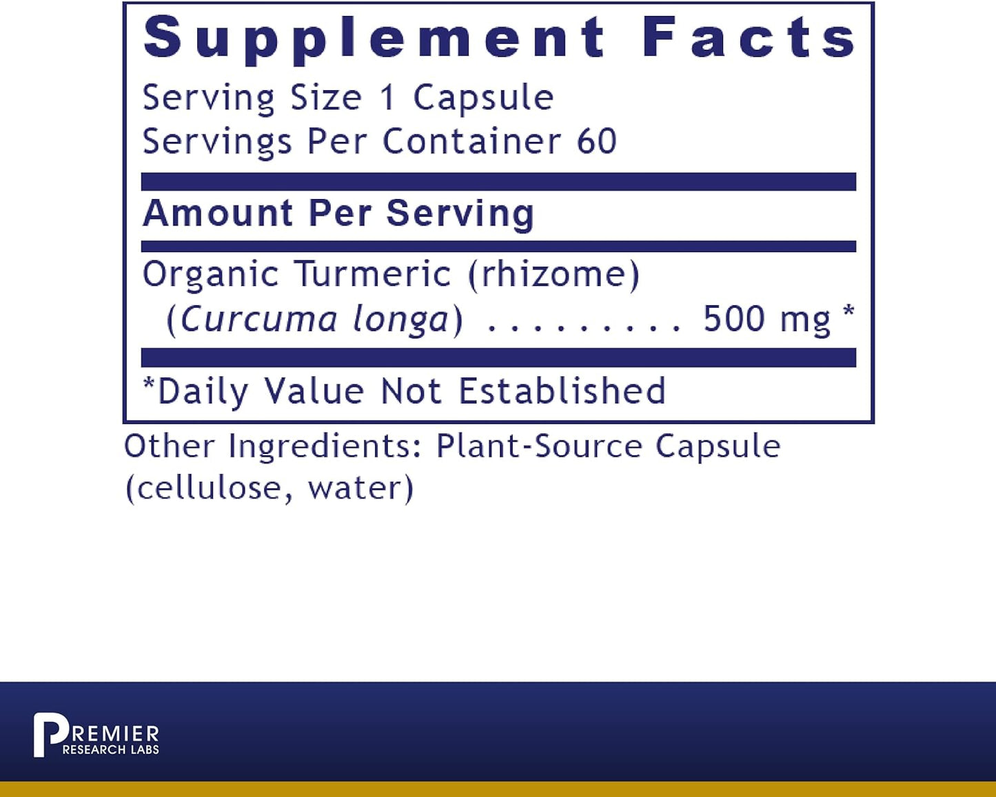 Premier Turmeric, 60 Capsules