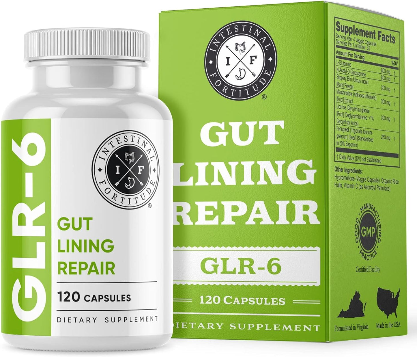 Intestinal Fortitude GLR-6 and PRO-B11 Probiotic Supplement Health