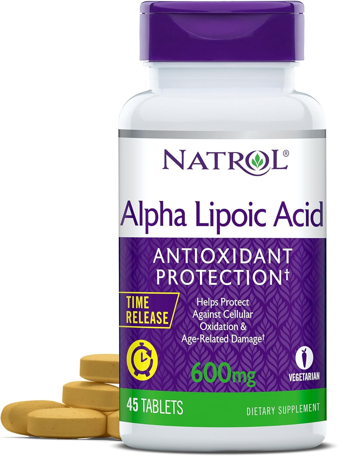 Natrol Alpha Lipoic Acid Tr 600mg Tablets, 45-Count