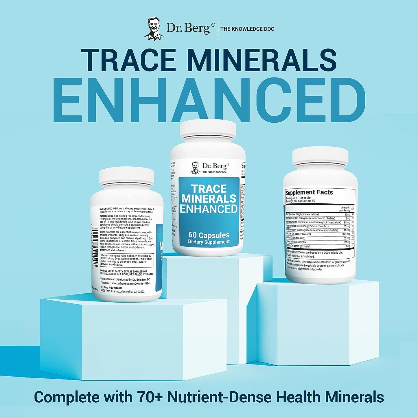 Dr. Berg Trace Minerals Enhanced Complex 60 Capsules