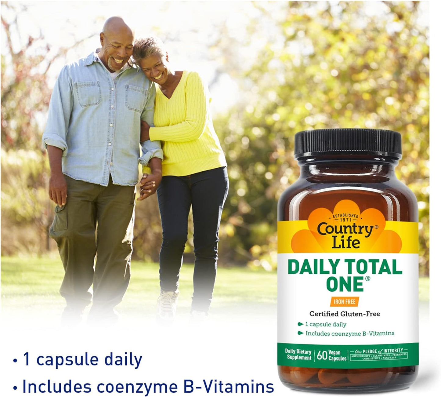 Country Life Daily Total One Multivitamin 60 Vegan Capsules