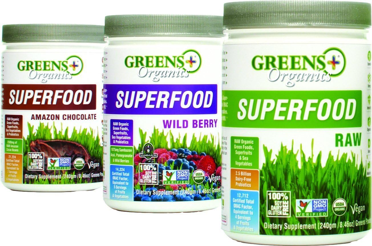 Greens+ Organic Superfood Raw Boost Energy 8.46 oz