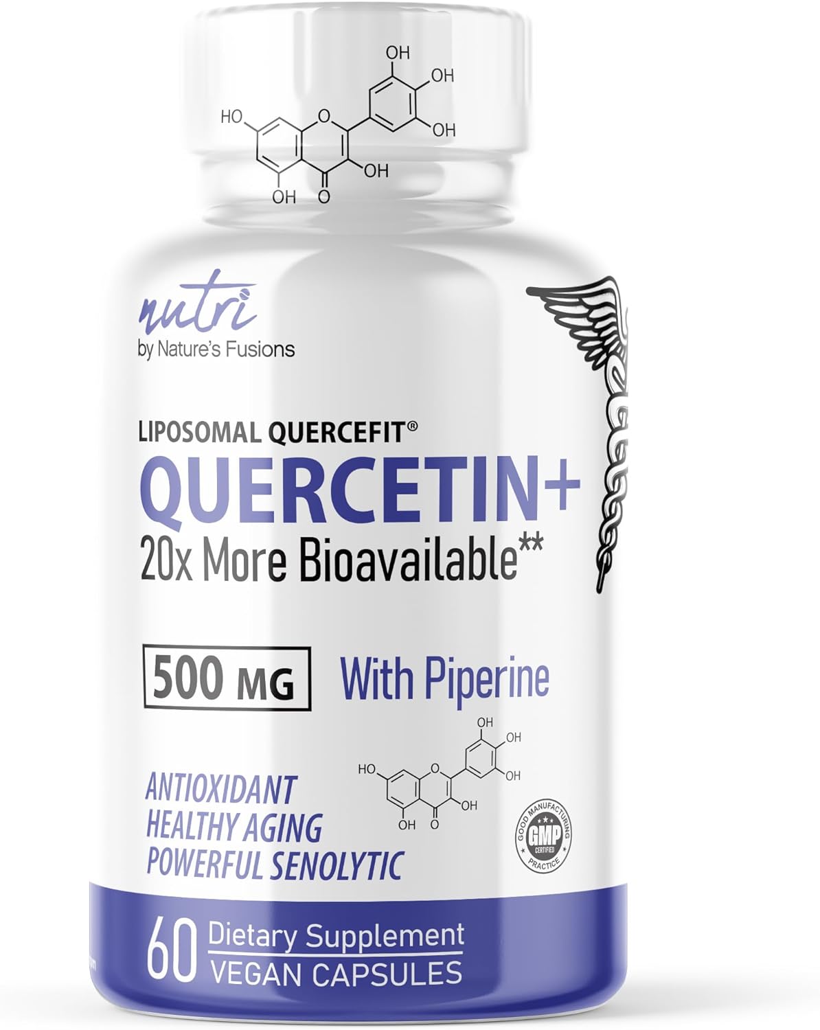 Nature's Fusions Nutri Liposomal Quercetin Phytosome with Piperine -60 capsules