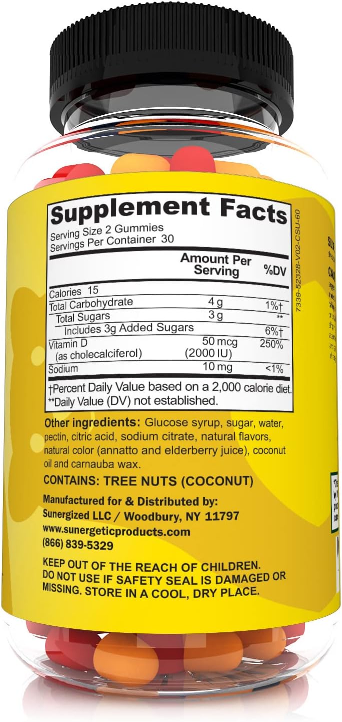 Premium Vitamin D3 Gummies - 60 count