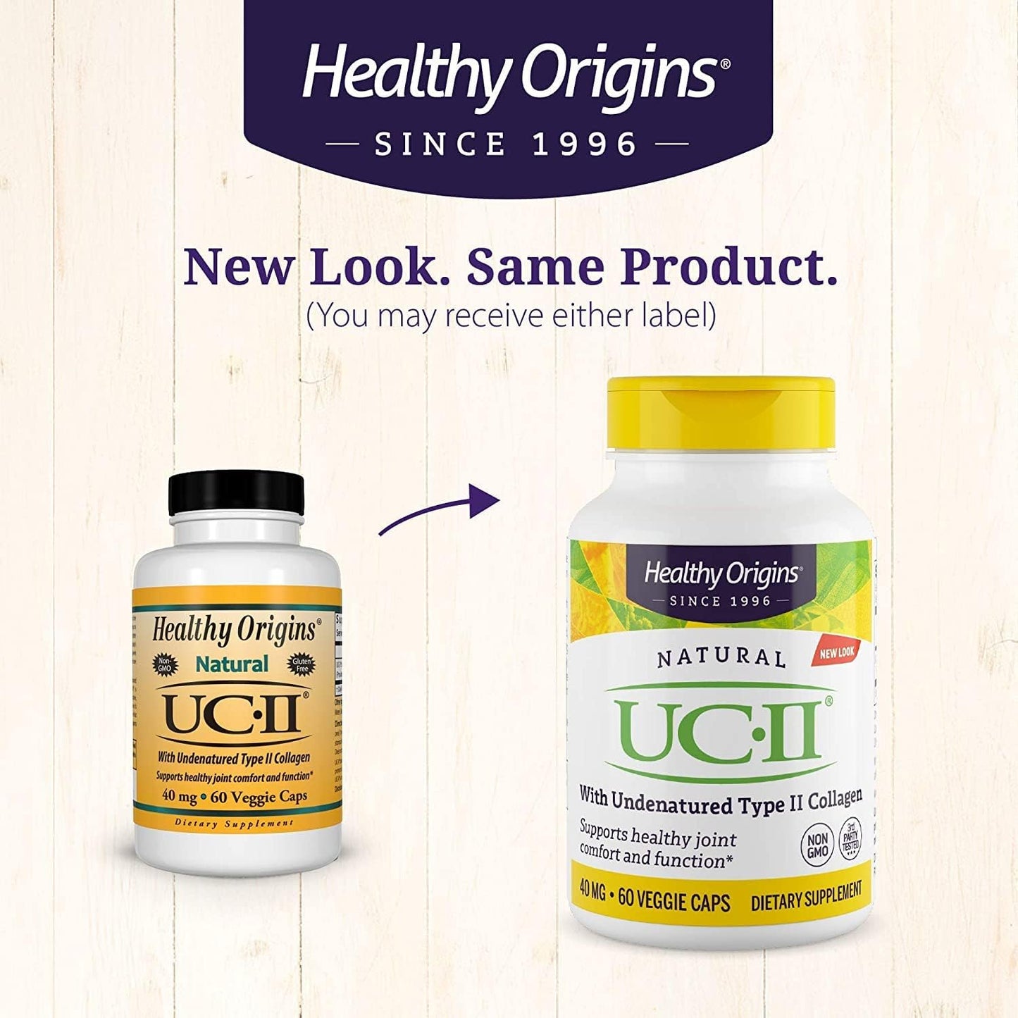 Healthy Origins UC-II,  - Premium Collagen  60 Veggie Caps