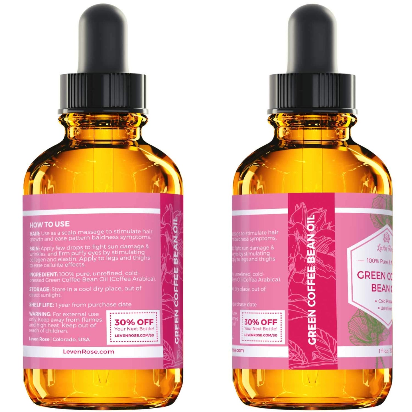 Leven Rose Green Coffee Bean Oil