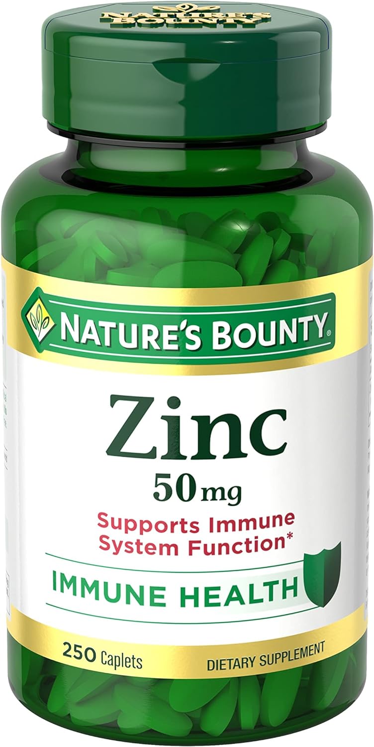 Nature's Bounty Zinc 50mg, Immune Support,120 count