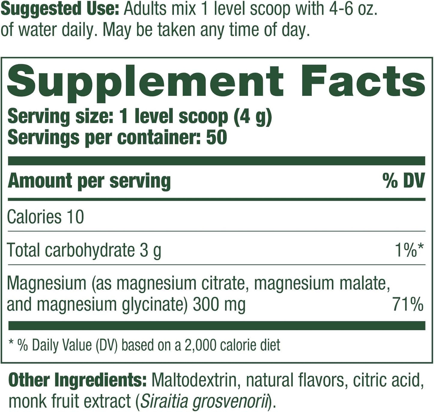 MegaFood Relax + Calm Magnesium Powder 50 Servings