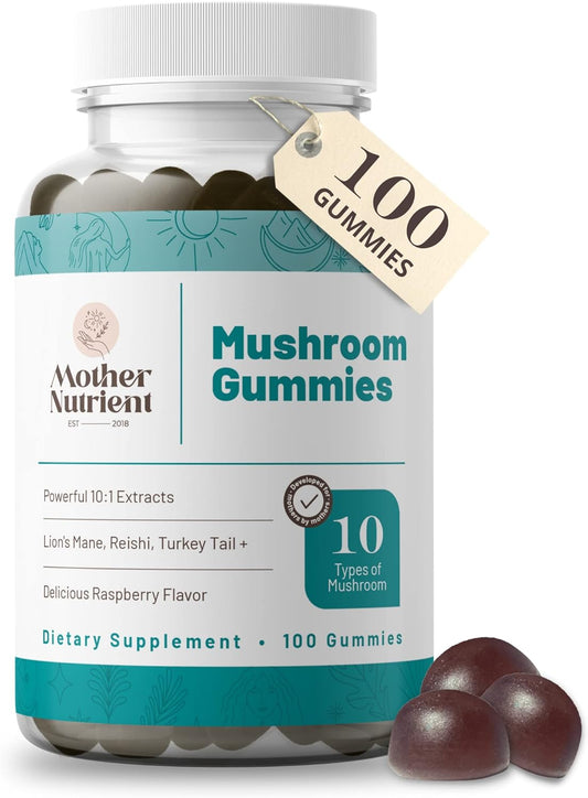 Mushroom Supplement Gummies- Pure Extract Mushrooms -100 gummies