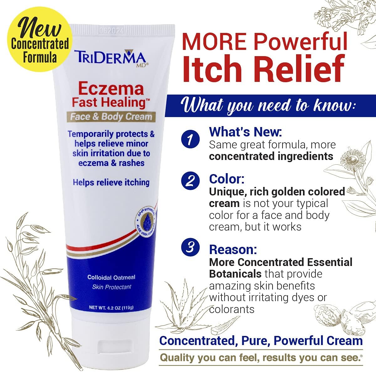 Triderma Eczema Fast Healing Cream, 4.2 Ounce