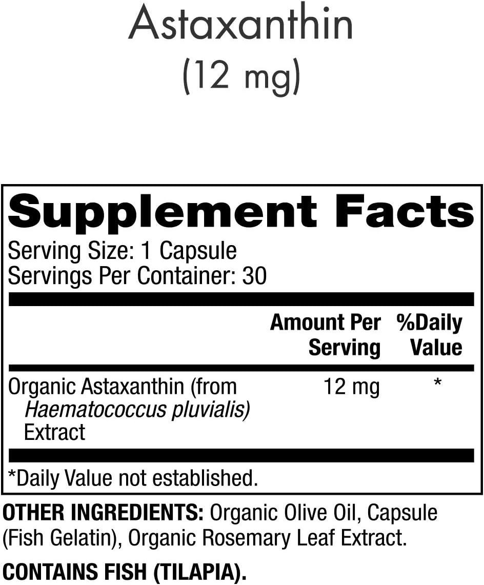 Dr. Mercola, Organic Astaxanthin 30 Capsules