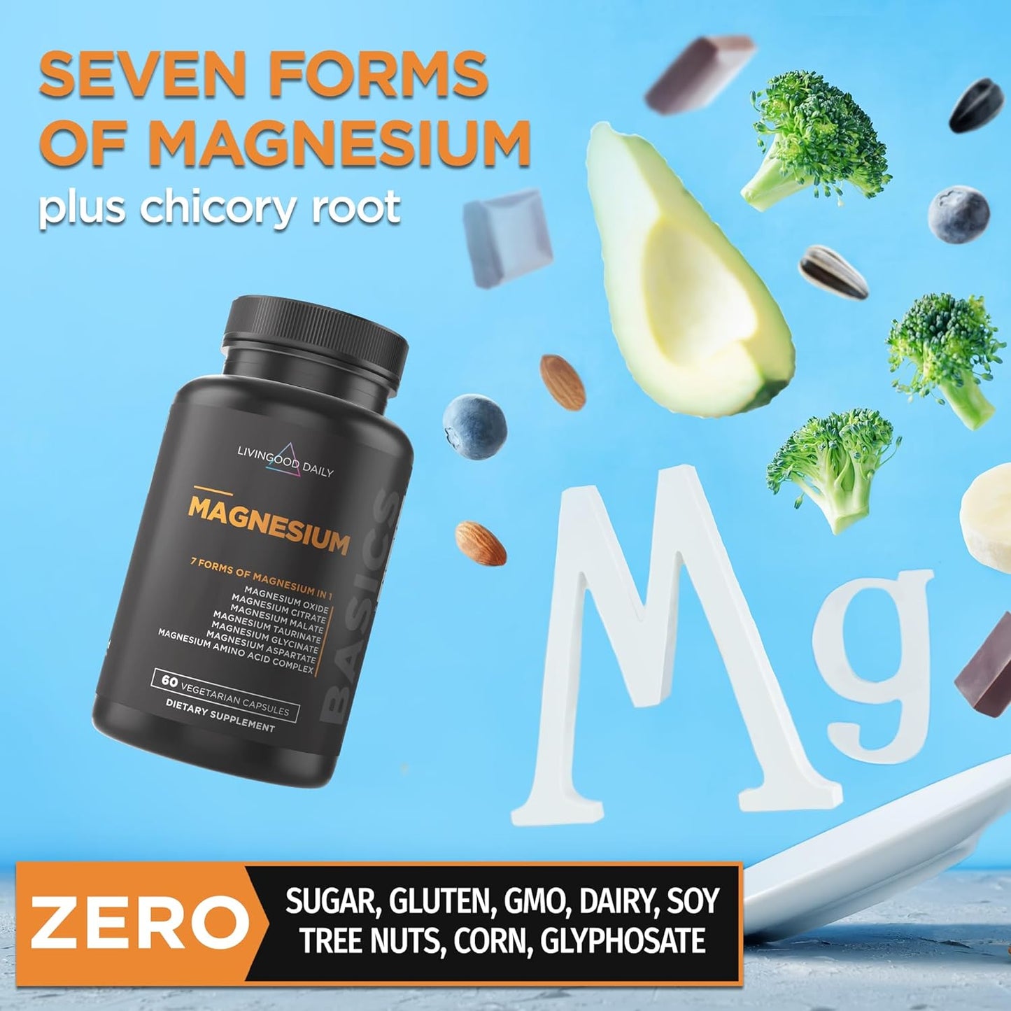 Livingood Daily Magnesium 300mg - 60 Capsules