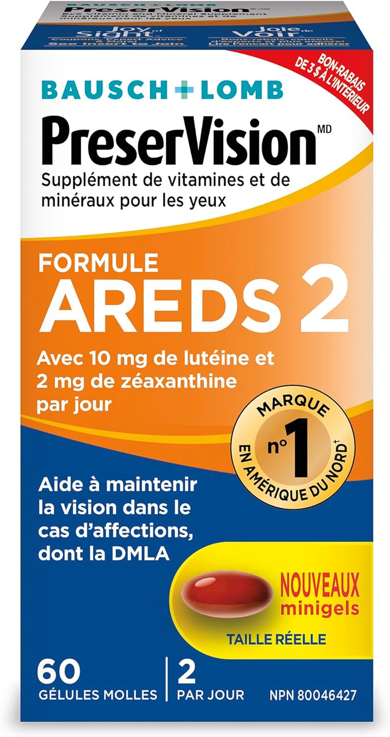 PreserVision AREDS 2 Eye Vitamin & Mineral Supplement 60 Minigels