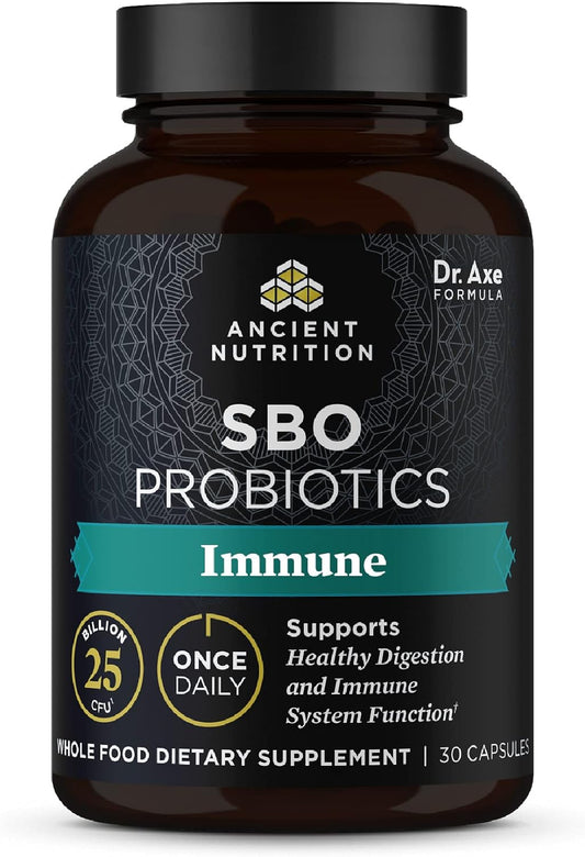 Ancient Nutrition Probiotics for Immune Support, SBO Once Daily Probiotics 30Count