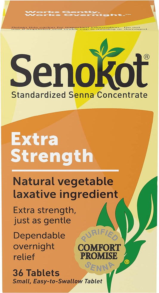 Senokot Extra Strength Natural Vegetable Laxative 36 Count