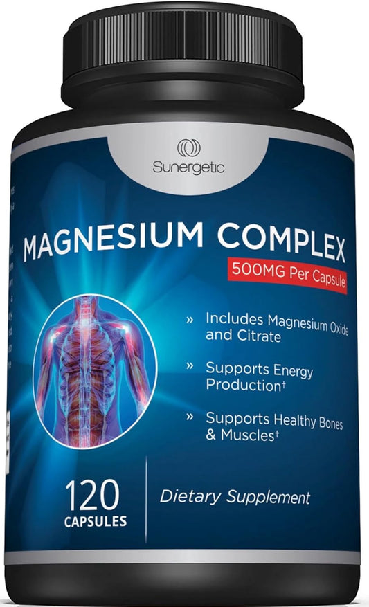 Premium Magnesium Citrate Capsules –120 Capsules