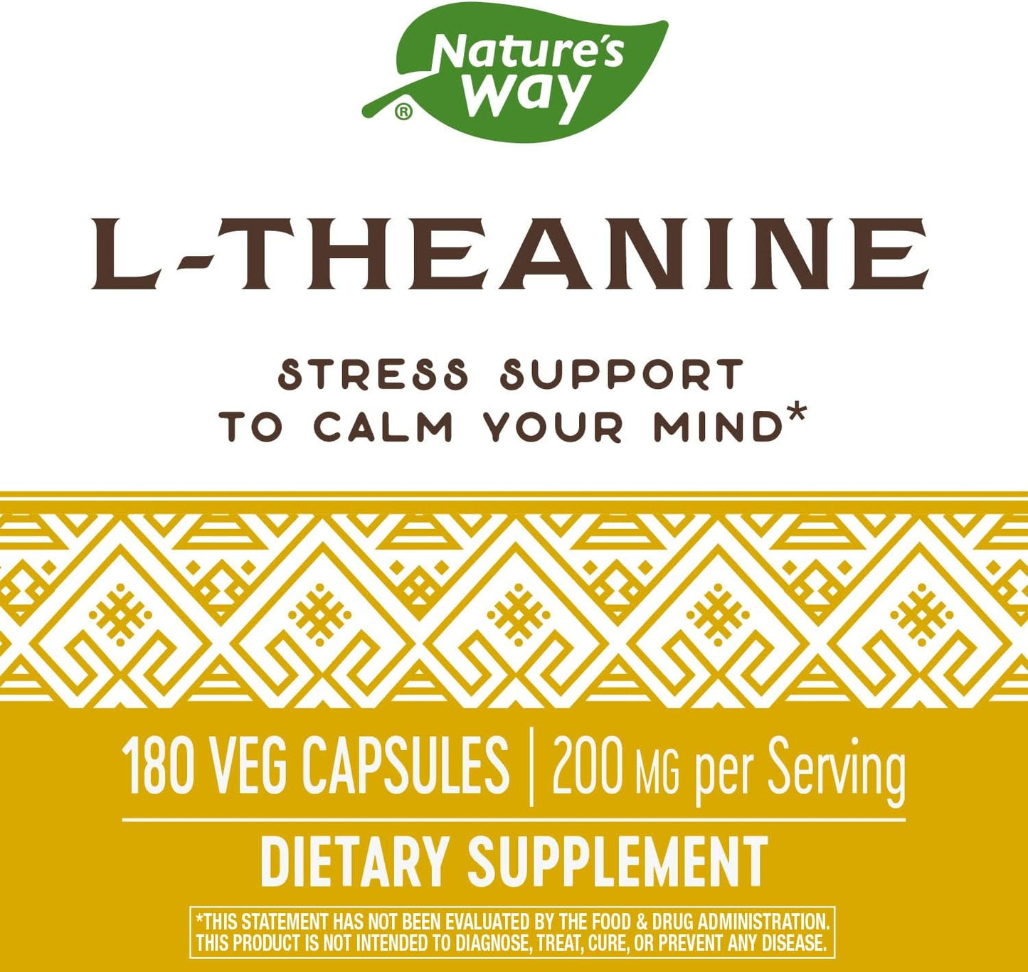 Nature's Way stress support,  180 Vegetarian Capsules