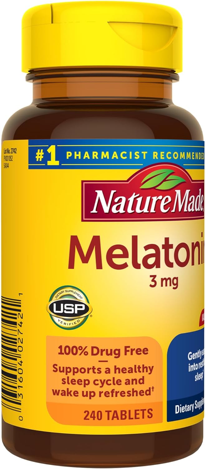 Nature Made Melatonin 3mg 240 Tablets