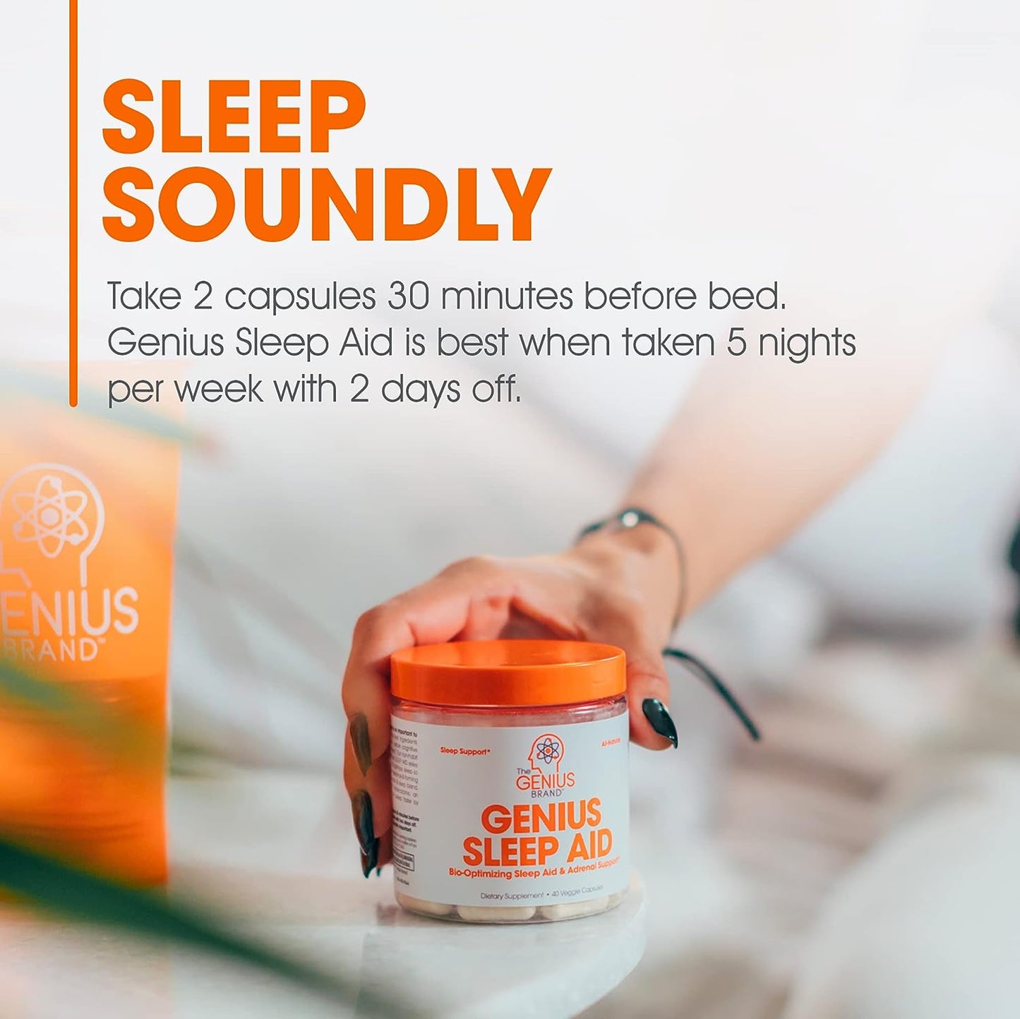 Genius Sleep AID - Smart Sleeping Pills Supplement 40 count