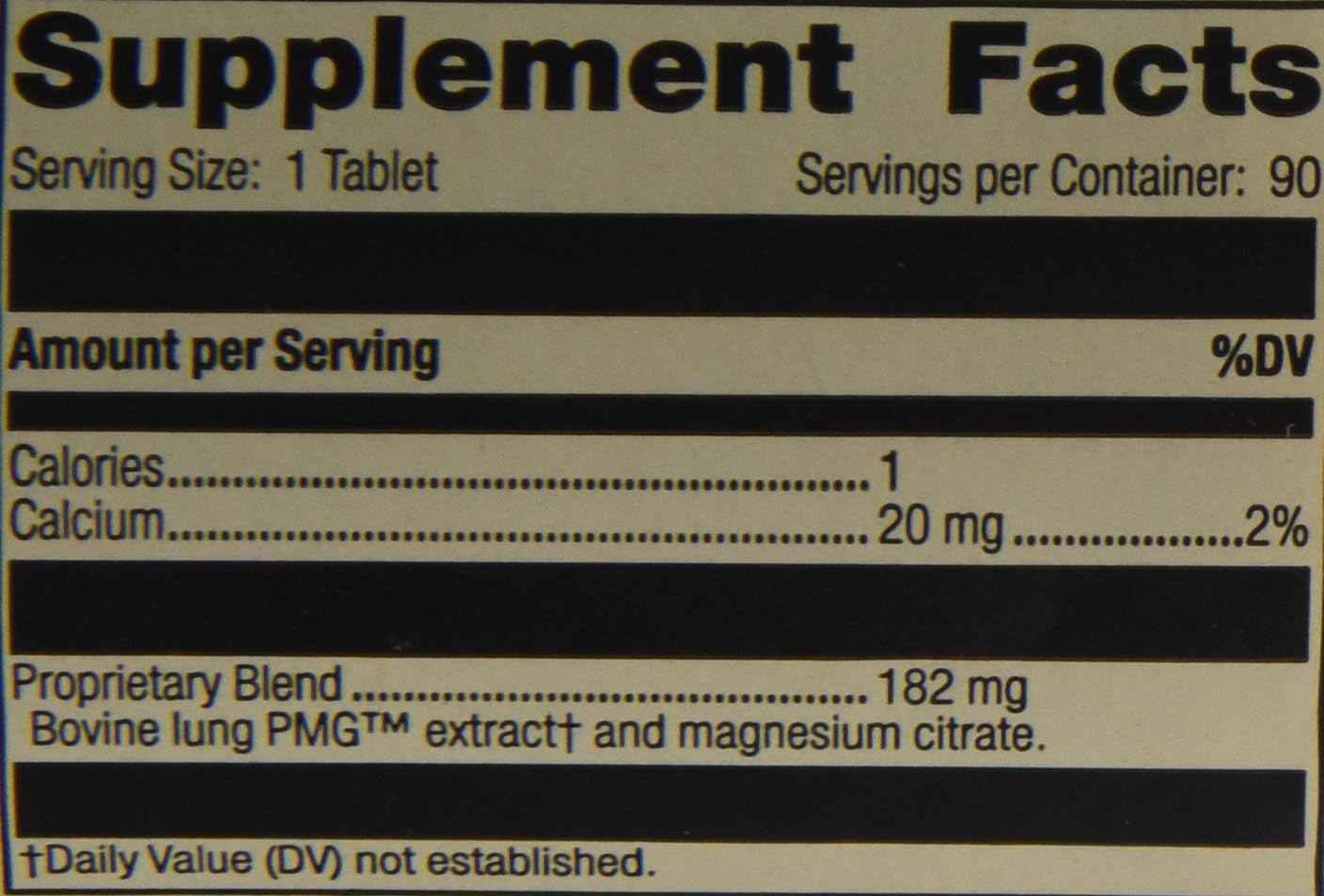 Standard Process Inc., Pneumotrophin PMG 90 Tabs