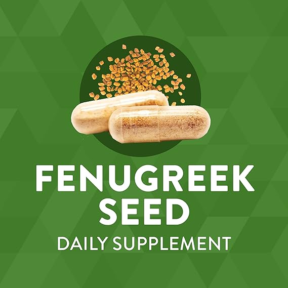 Nature's Way Fenugreek Seed, 1220 mg, 320 Vegan Capsules