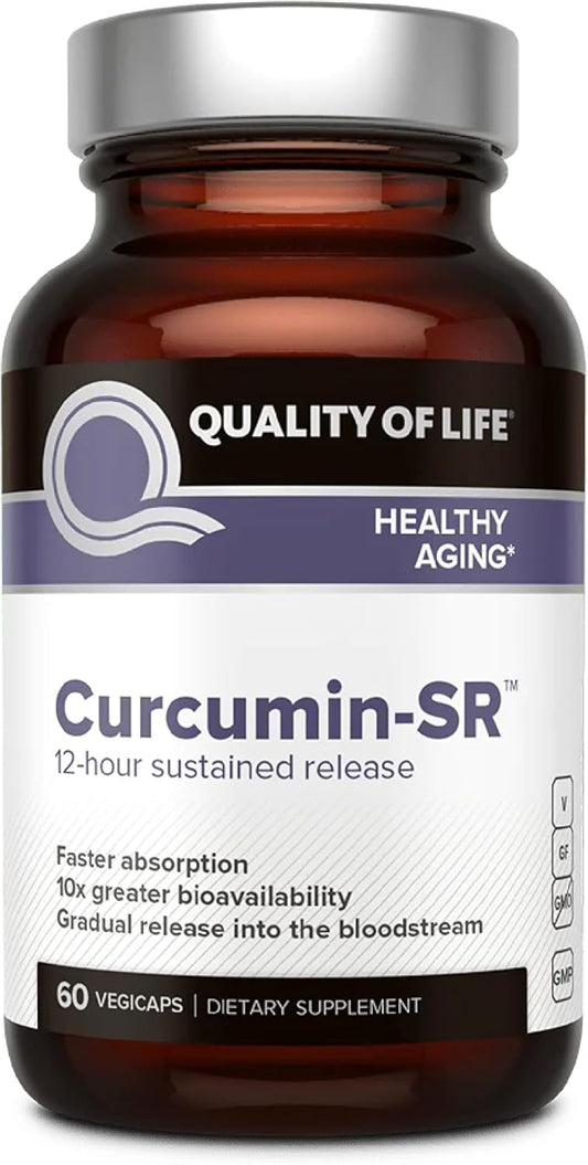 Quality of Life - Healthy Aging - Inflammation Support - Curcumin-SR - 60 Vegicaps