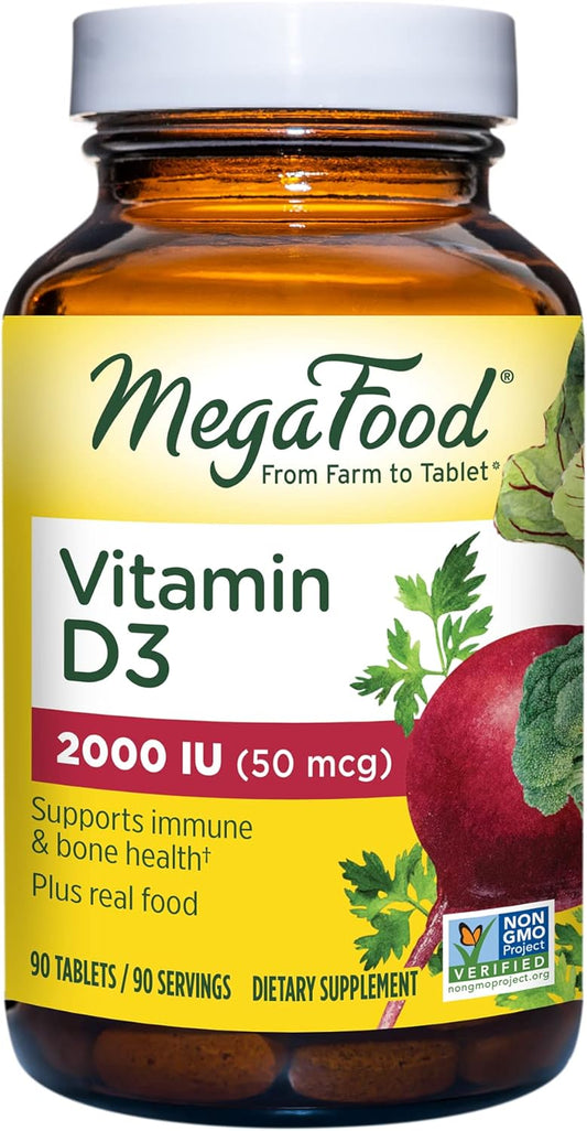 MegaFood Vitamin D3 2000 IU 90 Tabs