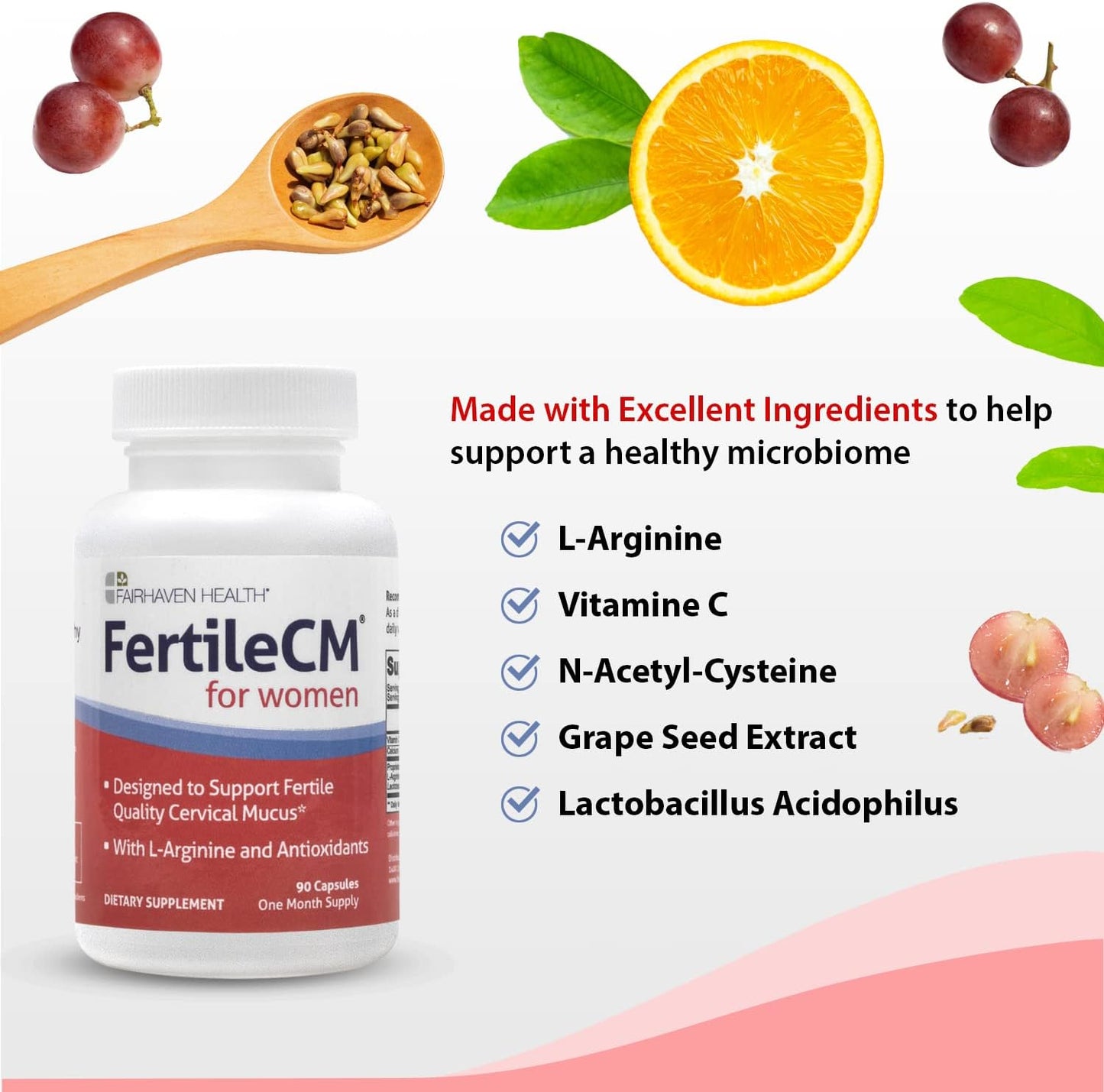 Fairhaven Health FertileCM Fertility Supplement For Women 90 Capsules