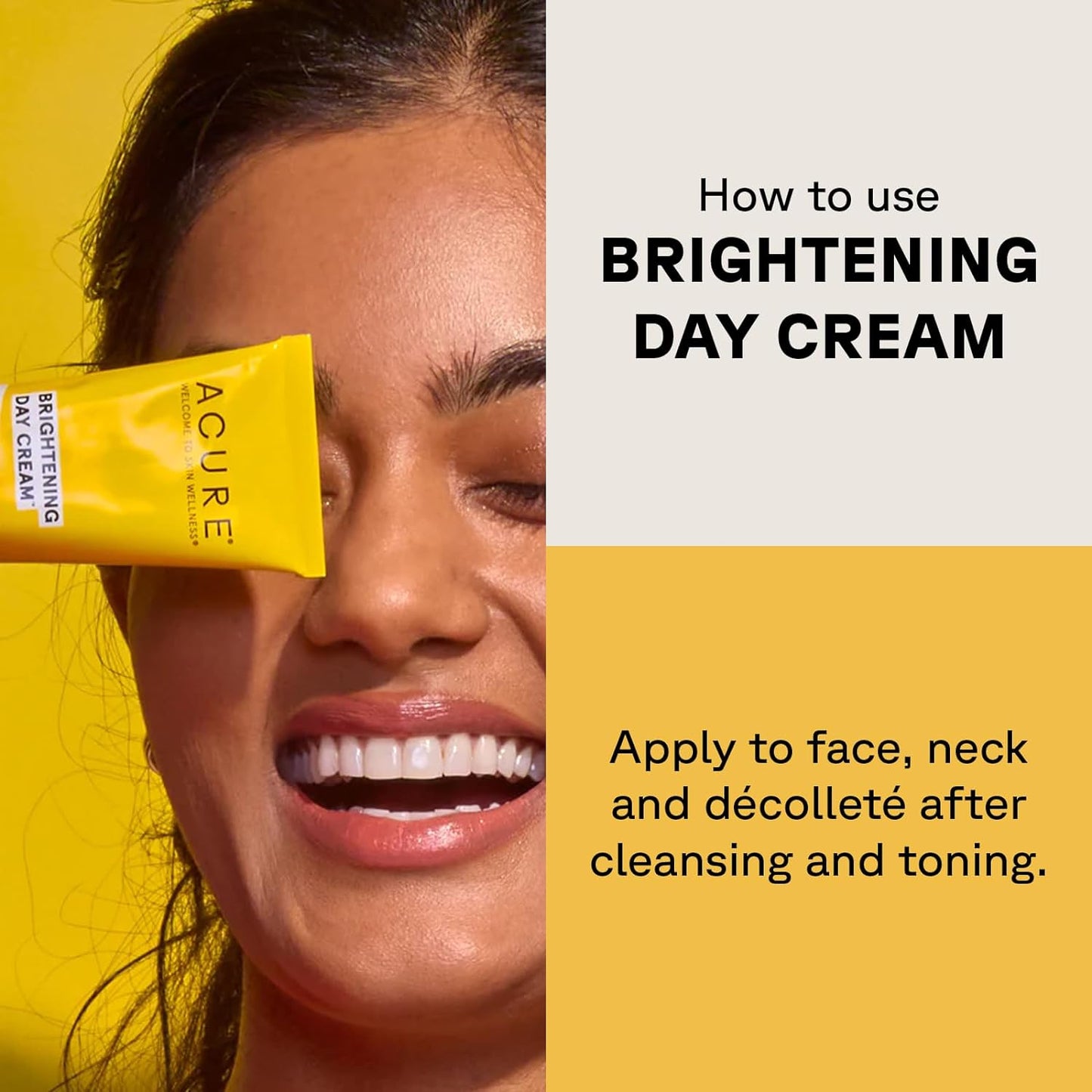 Acure Brightening Day Cream - Radiant Skin Day Cream with Cica & Argan Oil