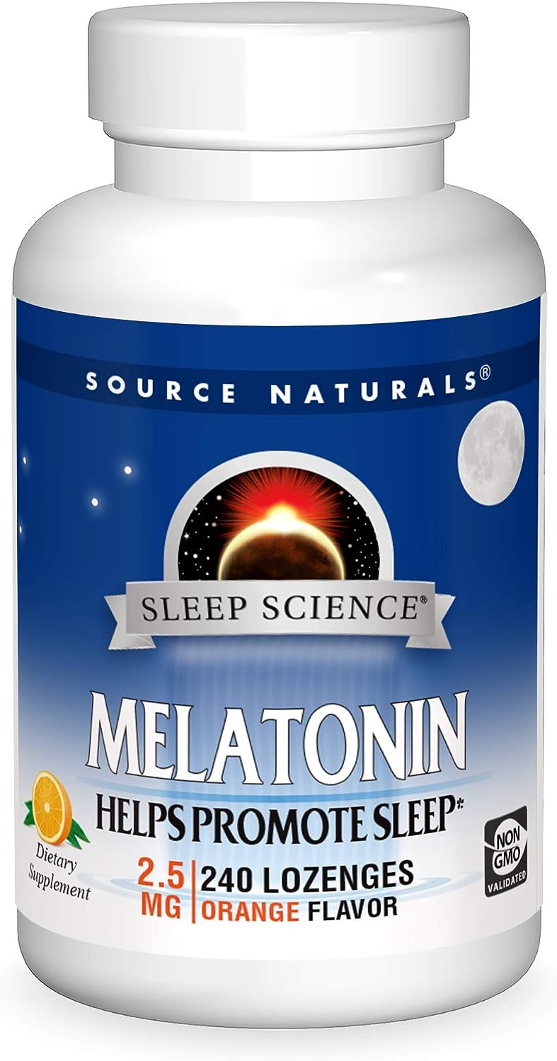 Source Naturals Melatonin 240 Orange Flavored Lozenges