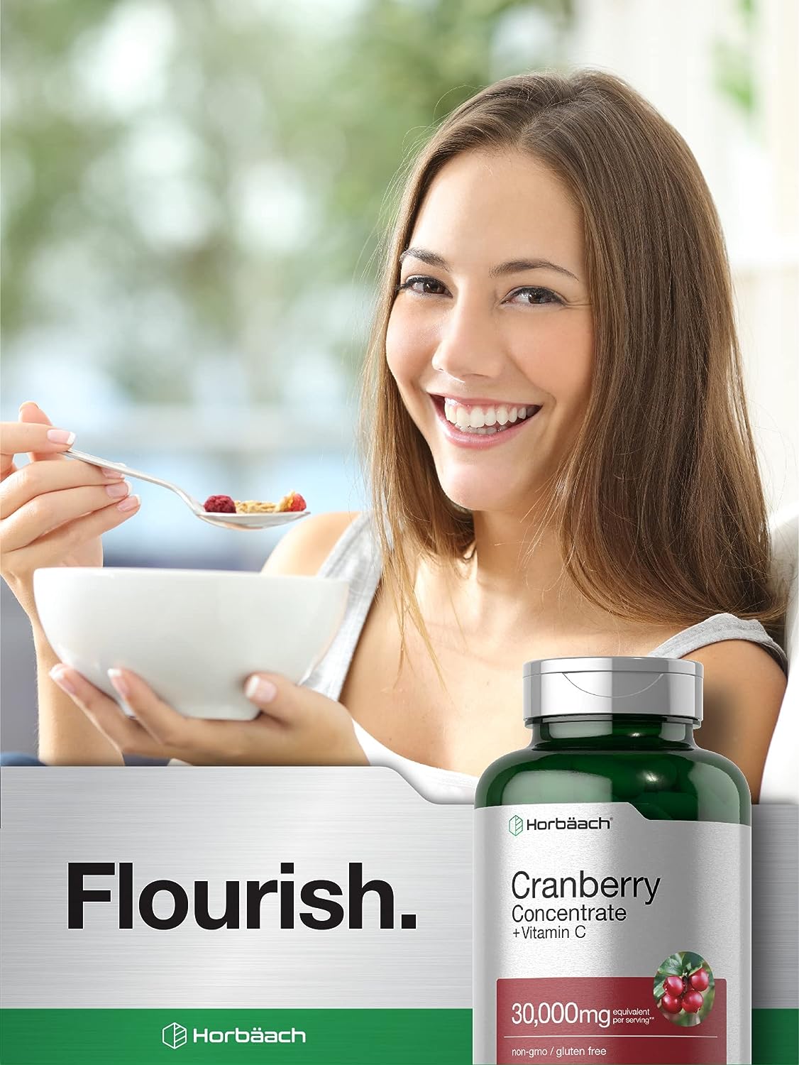 Cranberry Concentrate Extract + Vitamin C  150 Capsules