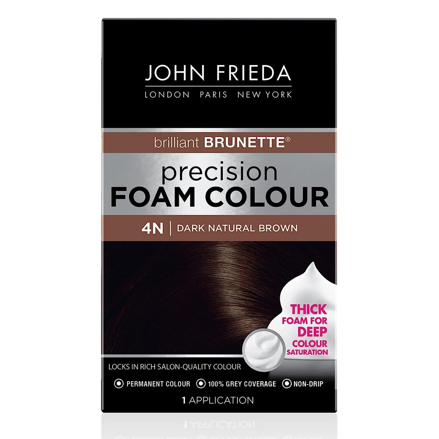 John Frieda Precision Foam Colour, Dark Natural Brown 4N