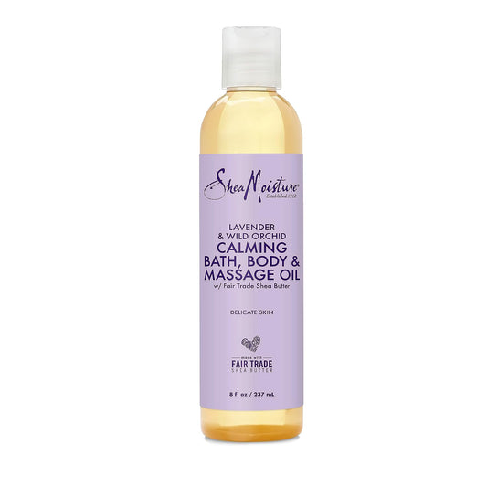 SheaMoisture Bath, Body and Massage Oil Lavender Wild Orchid Calming Moisturizer